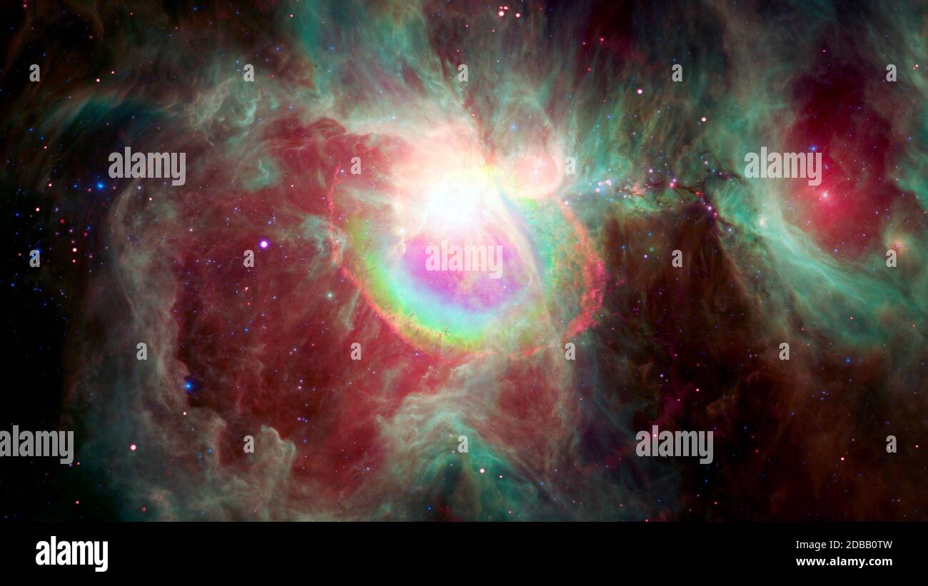 La Nebulosa del anillo es una nebulosa planetaria en la constelación del  norte de Lyra. Los elementos de esta imagen proporcionada por la NASA  Fotografía de stock - Alamy