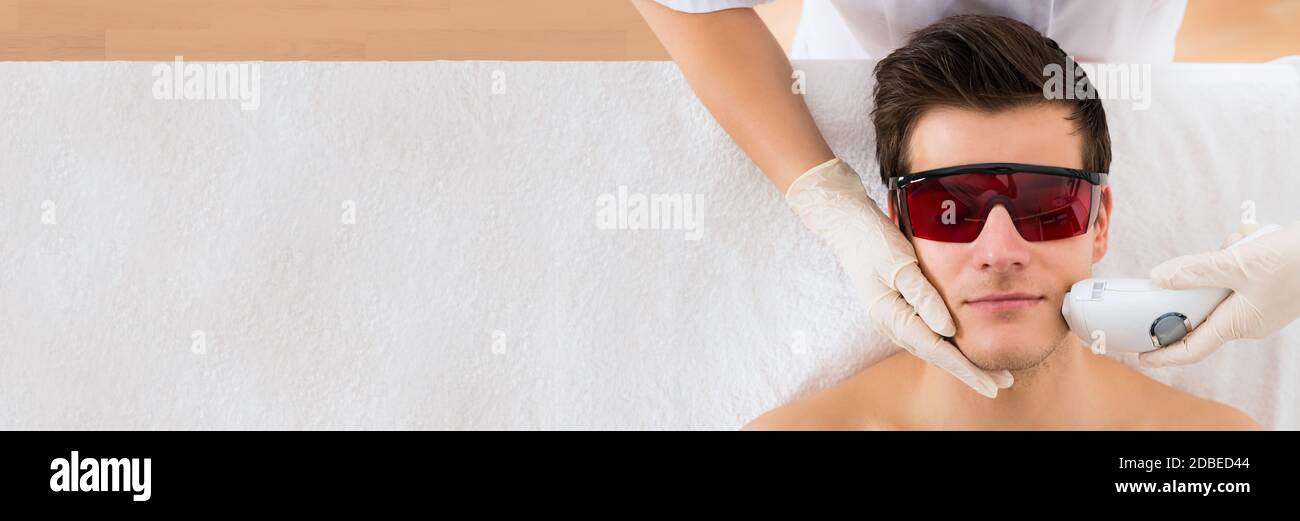 Eliminaci n del vello facial con l ser IPL. Hombres Belleza