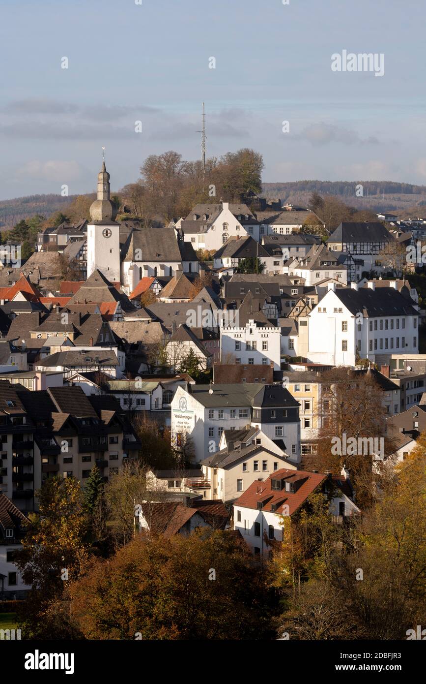 Arnsberg, Altstadt, Blick vom Ehmsendenkmal Foto de stock