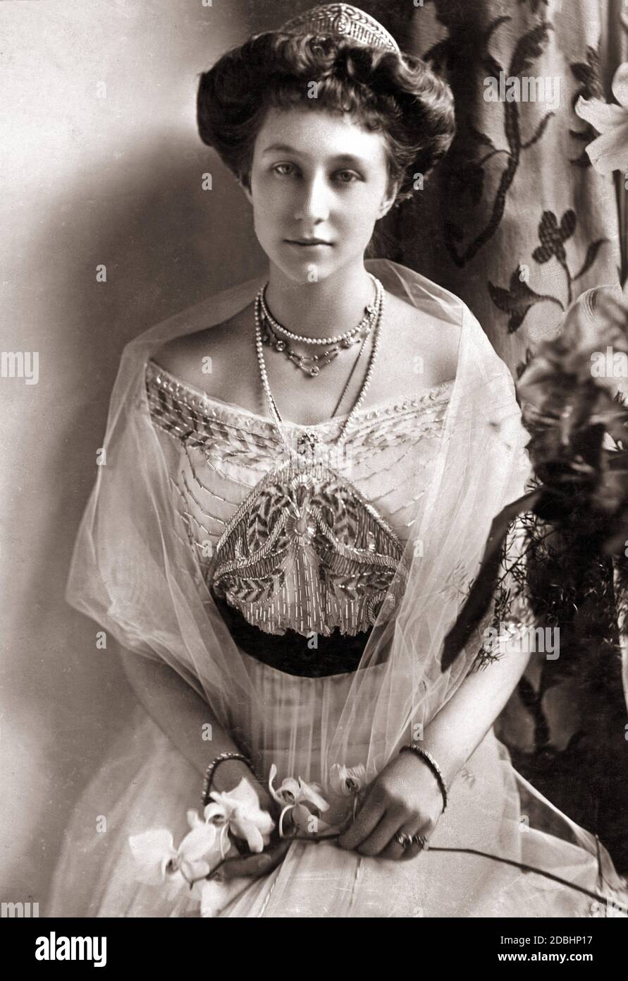 El retrato muestra a la princesa Victoria Louise de Prusia en 1911. Foto de stock