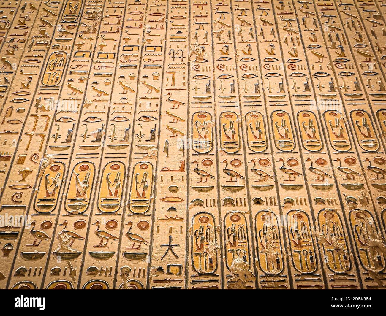 Escritura egipcia antigua, jeroglíficos egipcios Fotografía de stock Alamy