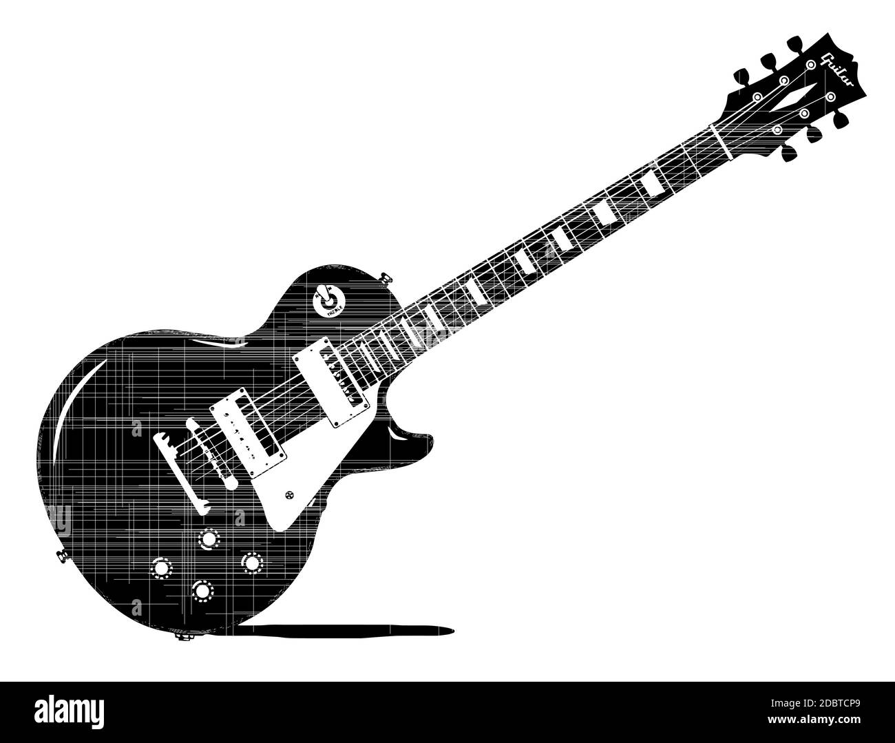 Electric guitar drawing fotografías e imágenes de alta resolución - Alamy