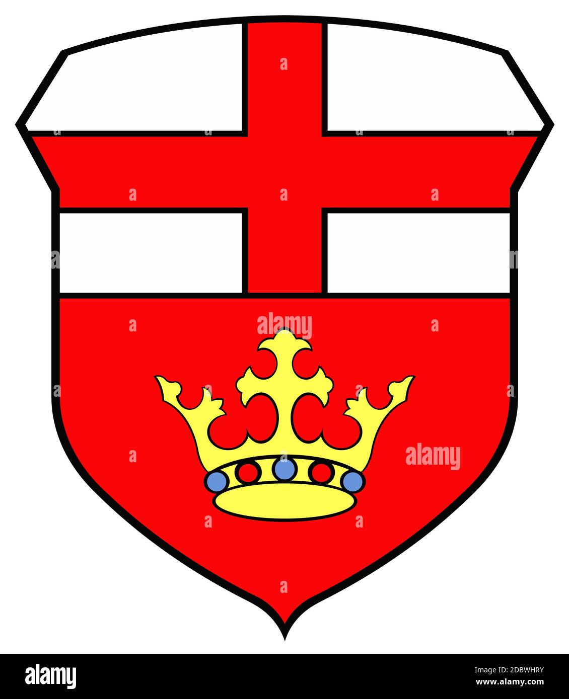 Escudo de la ciudad de Polkh. Alemania Foto de stock