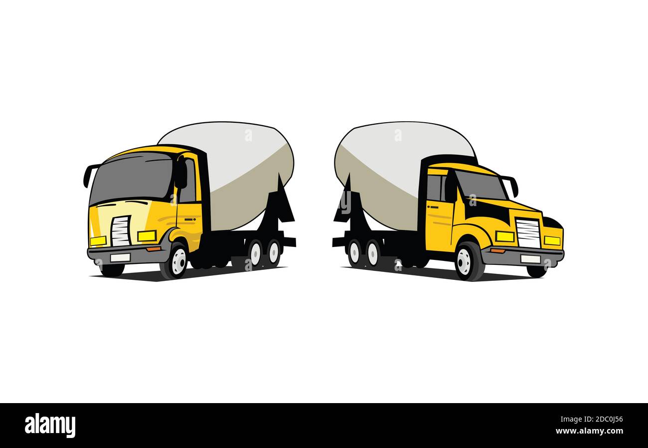 Dibujo de dibujos animados camiones de hormigón ilustración de diseño  vector eps formato , adecuado para sus necesidades de diseño, logotipo,  ilustración, animación, etc Imagen Vector de stock - Alamy