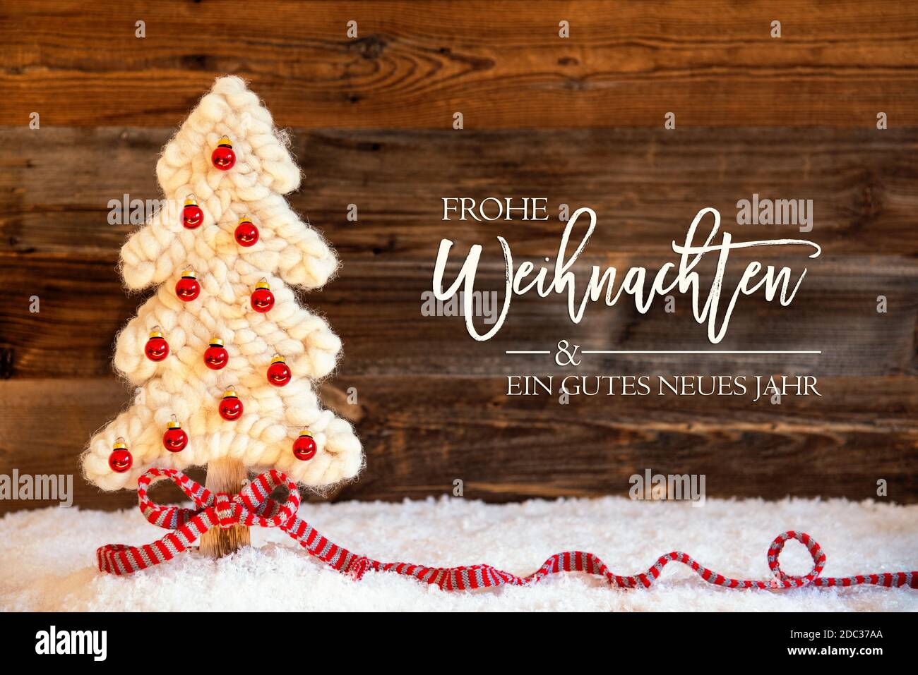 Caligrafía alemana Frohe Weihnachten und Ein Gutes Neues