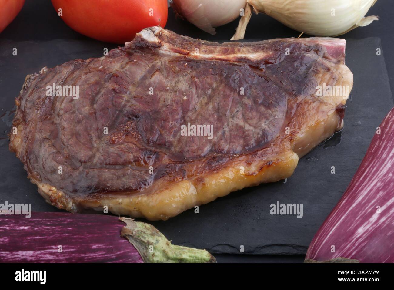 carne de vaca como carne alta gastronomía Foto de stock