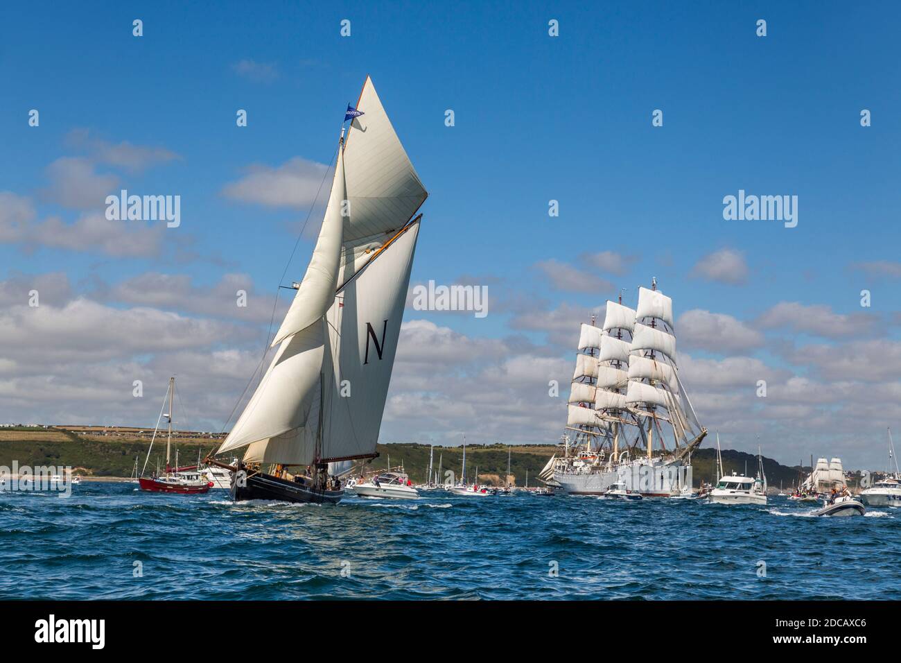 Tallships, Regatta; Falmouth; 2014; Cornwall; Reino Unido Foto de stock