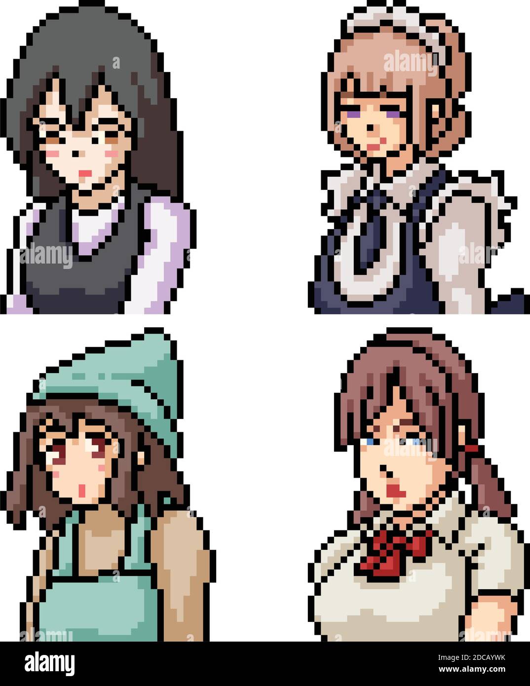 pixel art conjunto aislado uniforme anime chica Imagen Vector de stock - Alamy pixel art conjunto aislado uniforme anime chica Imagen Vector de stock - Alamy