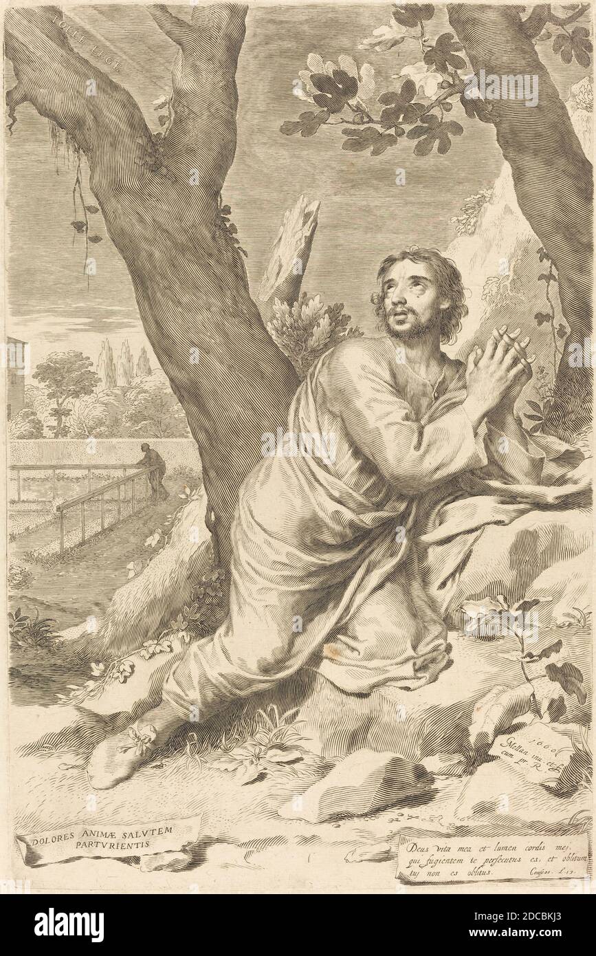 Claude Mellan, (artista), francés, 1598 - 1688, San Agustín, 1660, grabado  Fotografía de stock - Alamy