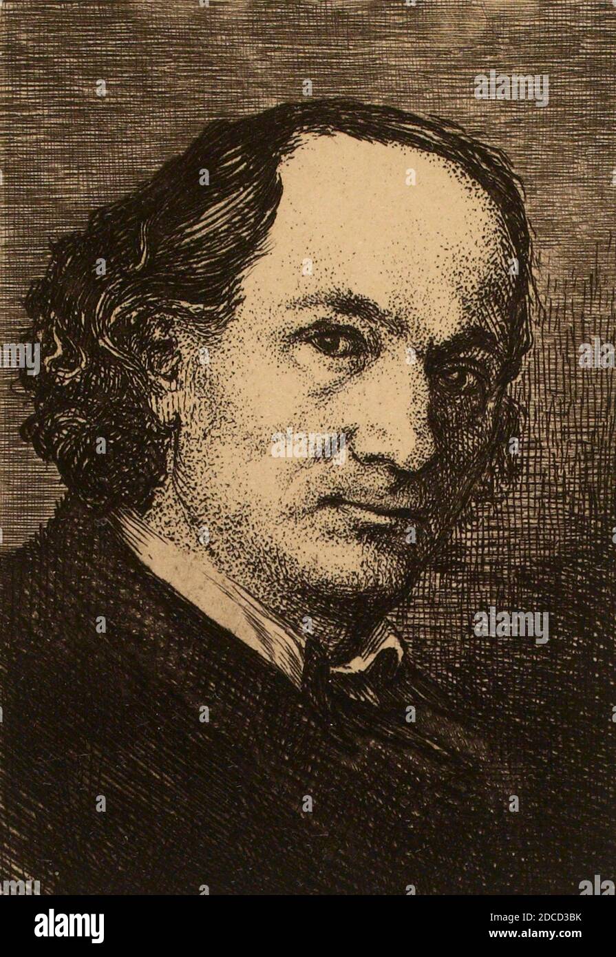 Charles Baudelaire, poeta francés. Foto de stock