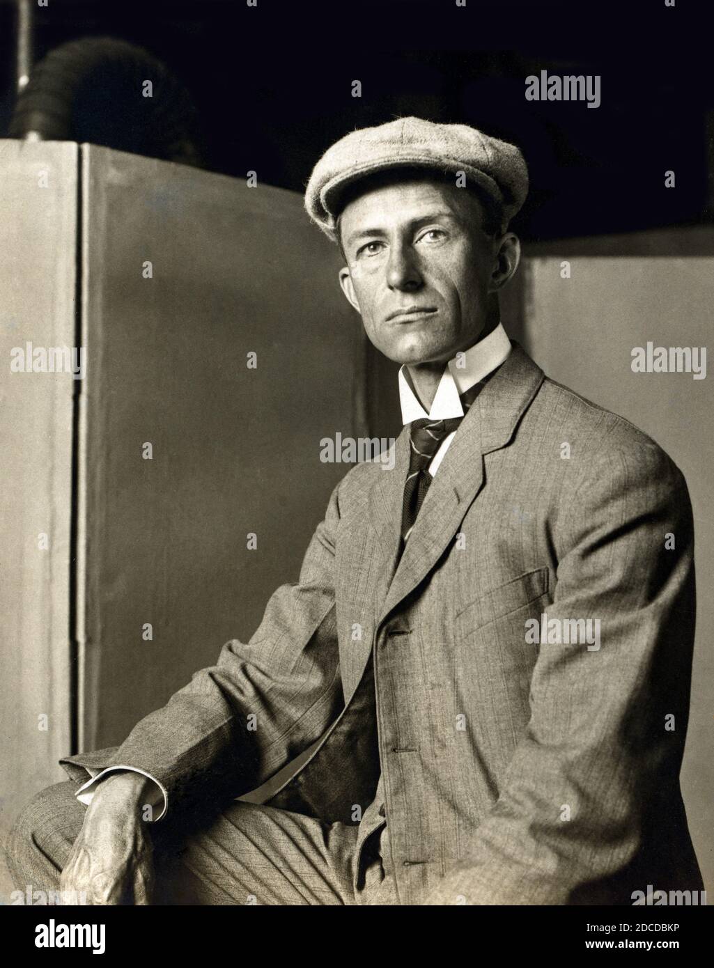 Wilbur Wright, pionero de la aviación estadounidense Foto de stock