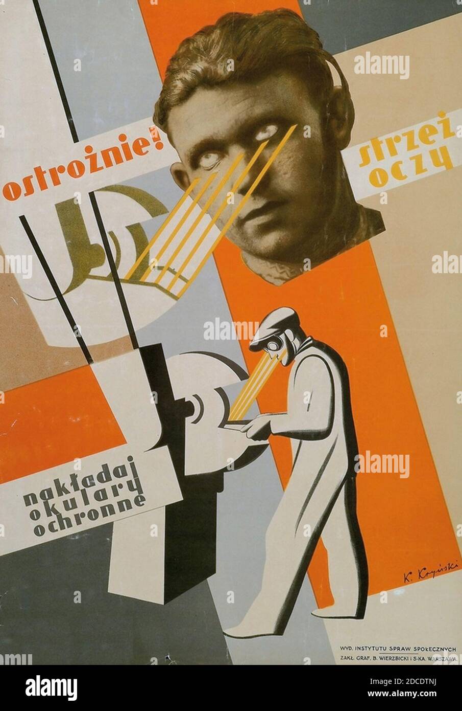 Karol Kryński Ostrożnie! strzeż ozzy 1939. Foto de stock