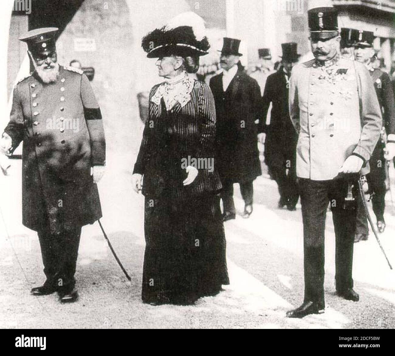 El rey Luis III de Baviera y el archiduque Franz Ferdinand de Austria. Foto de stock