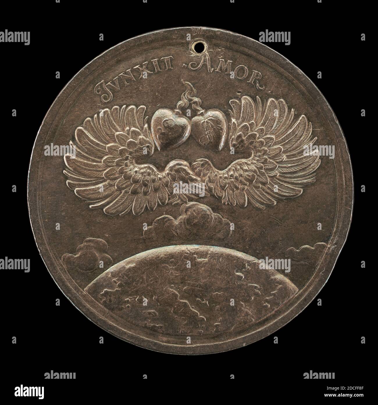 Johann Georg Seidlitz, (medallista), austriaco, activo c. 1699 - c. 1730, Uniting Europe, 1705, fundición de plata, total (diámetro): 5.85 cm (2 5/16 pulg.), peso bruto: 68.75 gr (0.152 lb.), eje: 12:00 Foto de stock