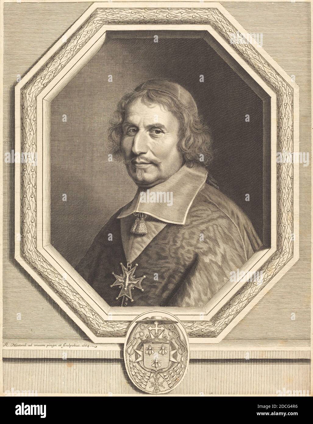 Robert Nanteuil, (artista), francés, 1623 - 1678, Cardenal Antonio Barberini, 1664, grabado Foto de stock