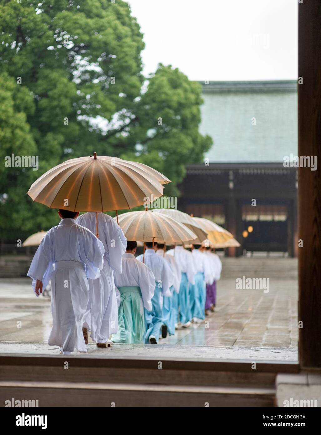 Kigansai ceremonia privada, Santuario Meiji, Shibuya, Tokio, Japón. Foto de stock