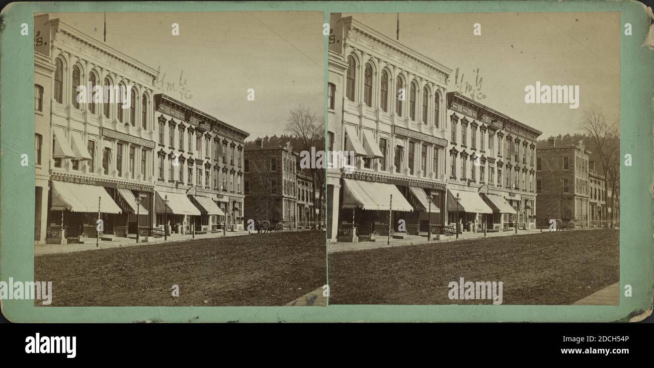 Cooperstown, Nueva York, Smith, Washington G. (1828-1893), Nueva York (estado), Cooperstown (estado de Nueva York), Otsego Lake (estado de Nueva York) Foto de stock