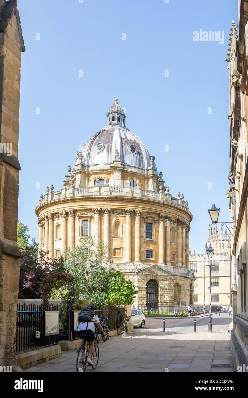 Radcliife Cámara de estilo palladiano de Catte Street, Oxford, Oxfordshire, Inglaterra, Reino Unido Foto de stock