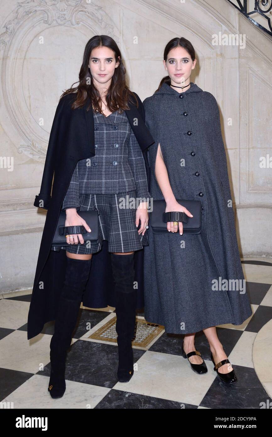 Viola Arrivabene y Vera Arrivabene asistieron al espectáculo Christian Dior  como parte de la Semana de la Moda de París ropa de mujer Otoño/Invierno  2018/2019 en París, Francia el 27 de febrero