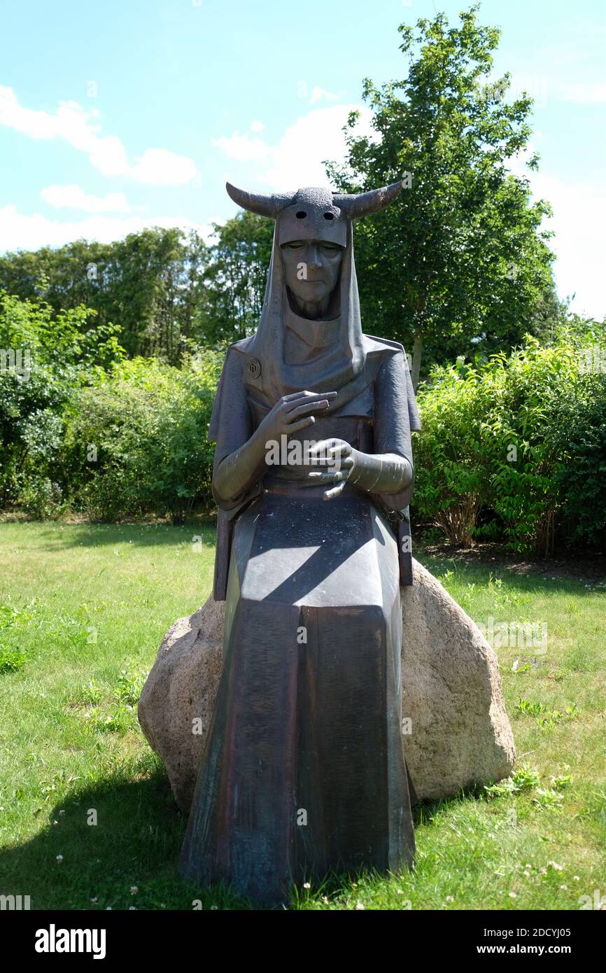 URD (Norse Urðr), diosa del pasado, 'Fate', Althüttendorf, Barnim, Brandeburgo, Alemania Foto de stock