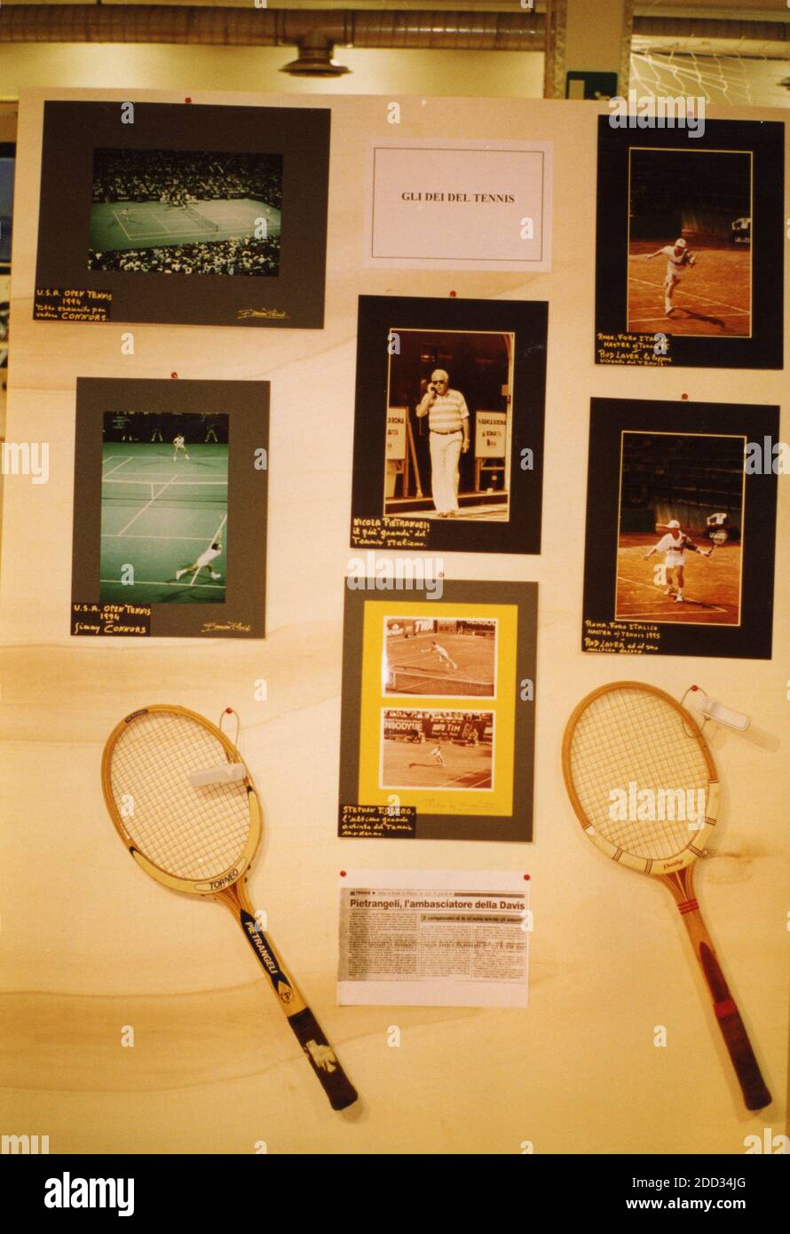 Recuerdos de campeones de tenis, Italia 2000 Foto de stock