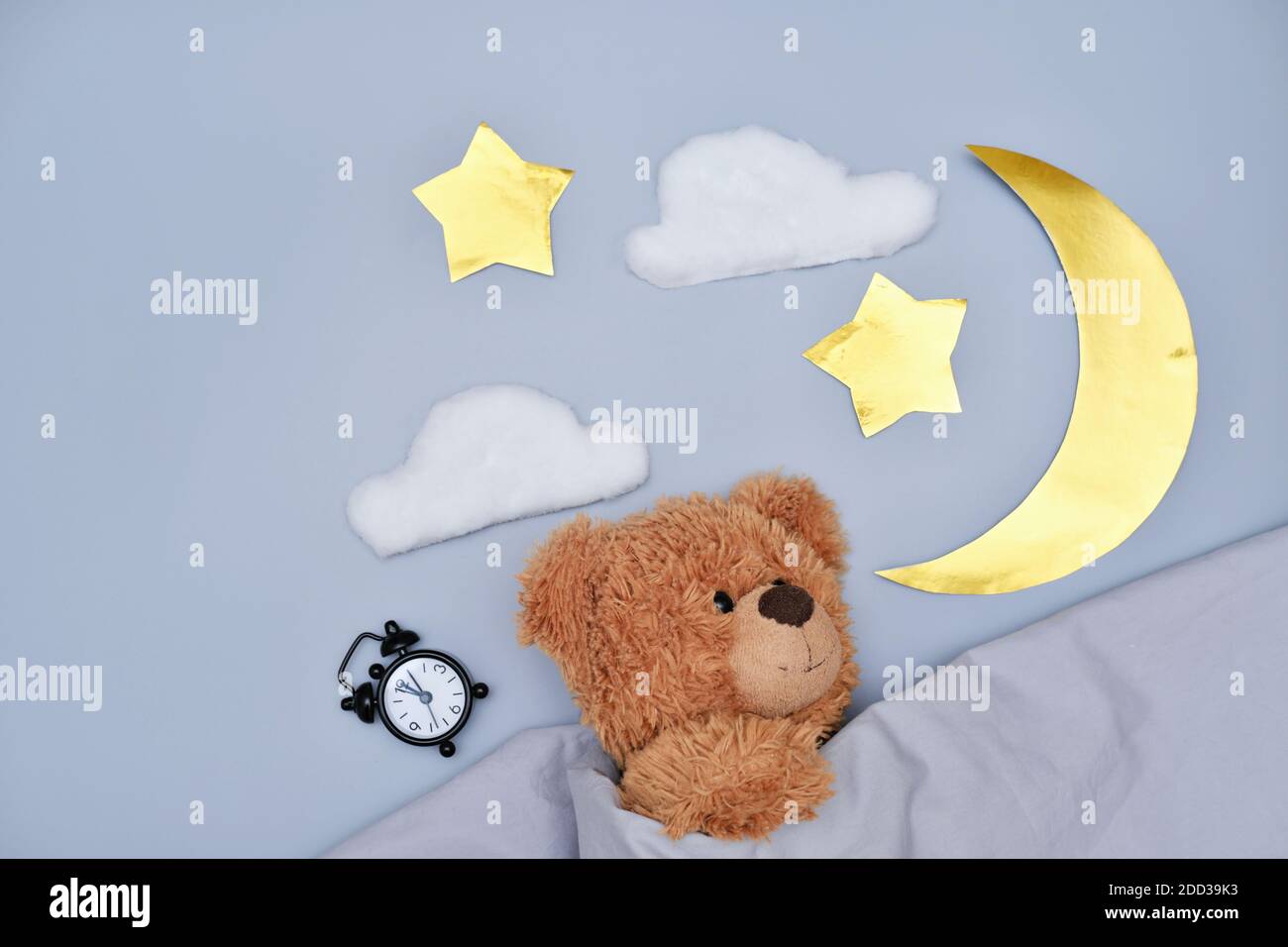 Luz nocturna infantil enchufe pared oso durmiendo nube rosa estrella  transparente
