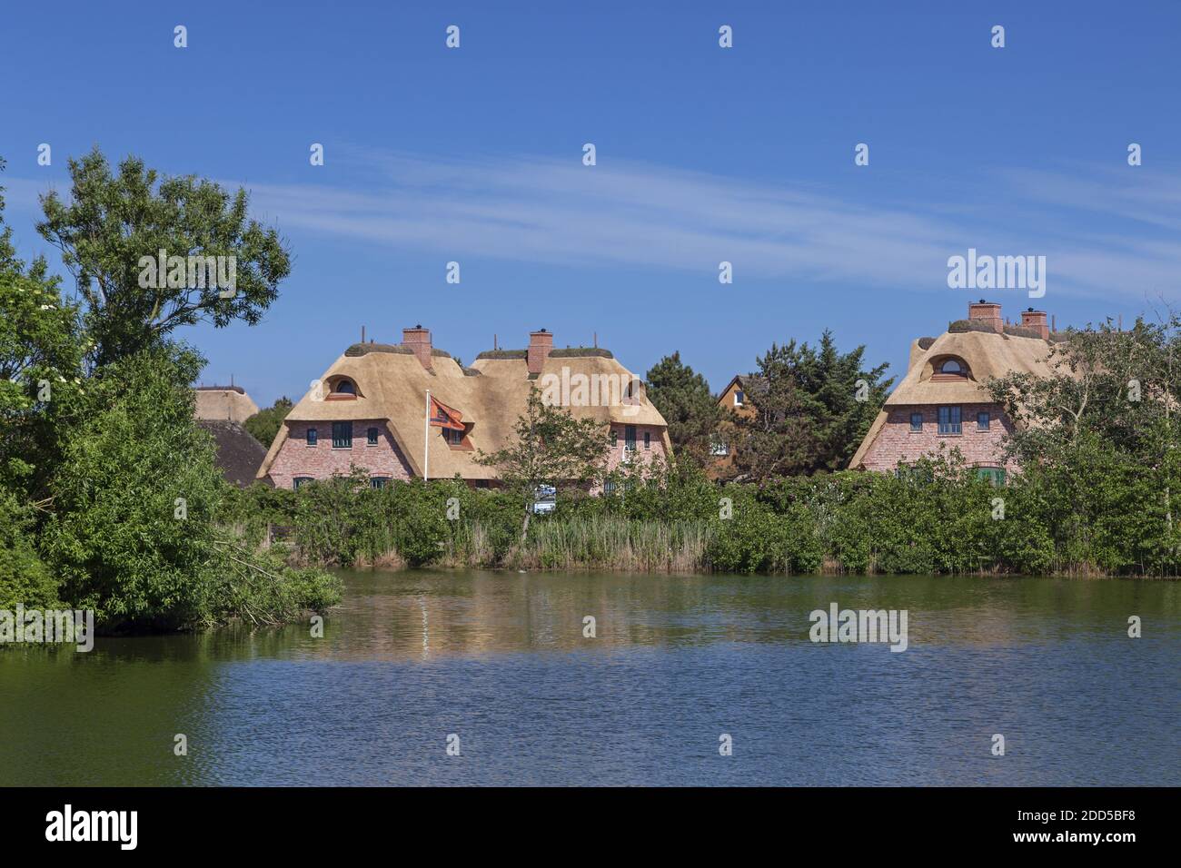 Geografía / viajes, Alemania, Schleswig-Holstein, Sylt, en el estanque del pueblo en Wenningstedt, Derechos adicionales-liquidación-Info-no-disponible Foto de stock