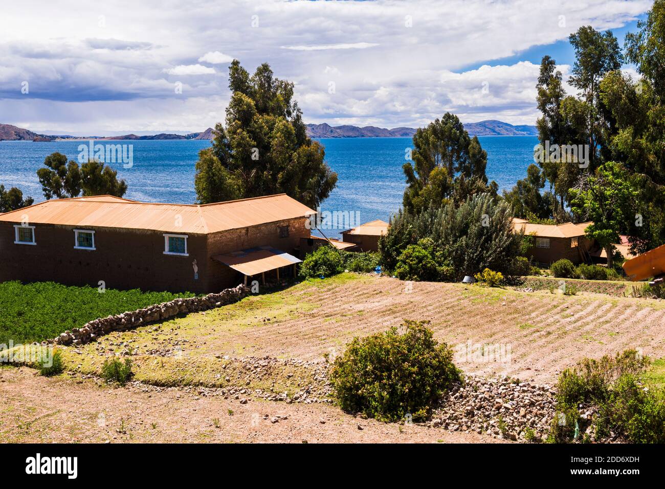 Islas Amantani Isla Amantani Lago Titicaca Per Am Rica Del Sur Fotograf A De Stock Alamy