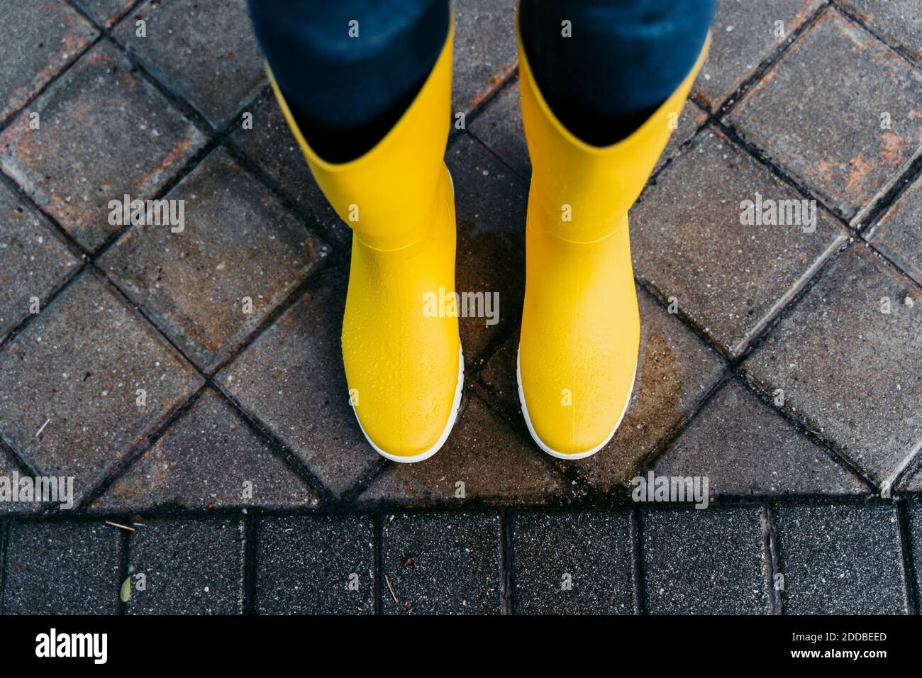 Botas amarillas fotografías imágenes de resolución Alamy