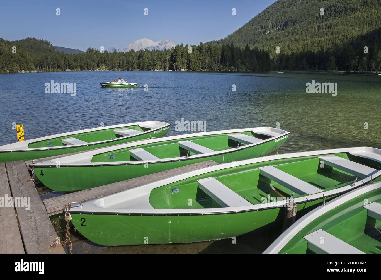 Geografía / viajes, Alemania, Baviera, Ramsau, Hintersee (lago) cerca de Ramsau, Berchtesgadener Land, uppe, Derechos adicionales-liquidación-Info-no-disponible Foto de stock