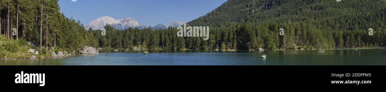 Geografía / viajes, Alemania, Baviera, Ramsau, Hintersee (lago) cerca de Ramsau, Berchtesgadener Land, uppe, Derechos adicionales-liquidación-Info-no-disponible Foto de stock