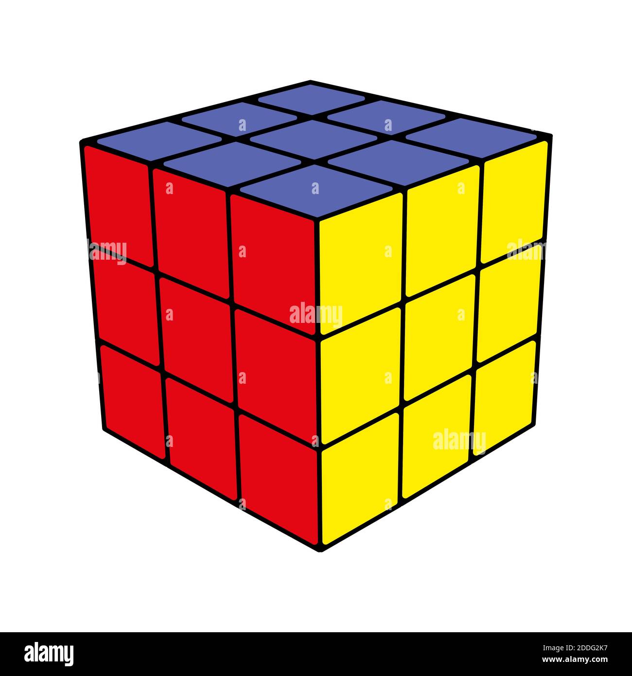 El cubo de Rubik en diferentes posiciones aisladas de forma realista.  Ilustración isométrica editorial. Rubik's Cube es un rompecabezas 3D  combinado, inventado en 1974 b Imagen Vector de stock - Alamy