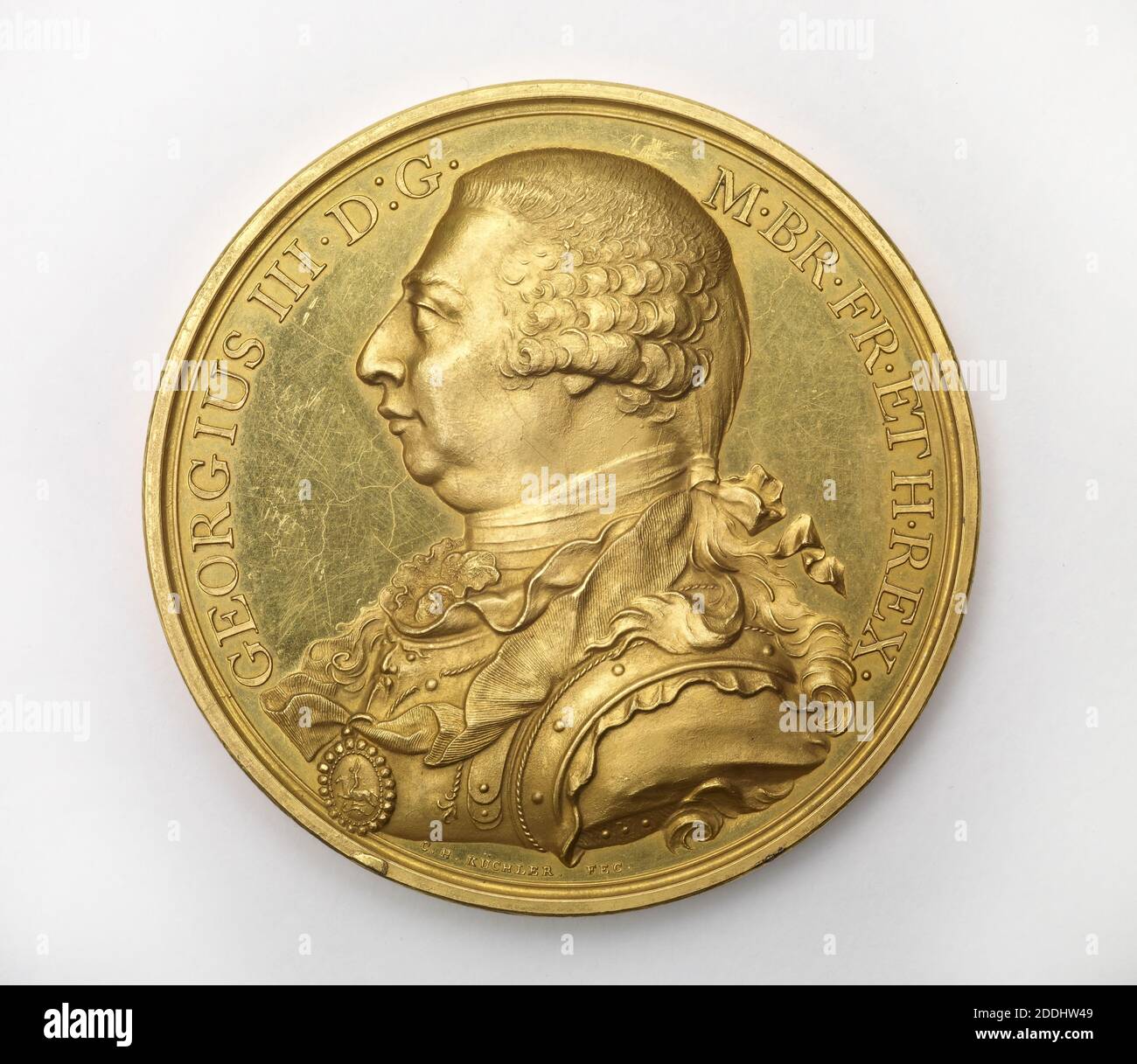 Vista inversa victorias británicas, 1798 Medalla Conmemorativa del siglo XVIII: Guerras Napoleónicas, Soho Mint, Birmingham. Rey Jorge III Fabricante: Soho Mint Diseñador: Conrad Heinrich Kuchler, Medalla de Oro de Cobre, conmemorando varias victorias que las fuerzas británicas obtuvieron durante ese año: El Nilo, Mahón y la captura de Menorca etc., Historia social, Moneda, Medalla, Matthew Boulton, Georgiano, Birmingham historia Foto de stock