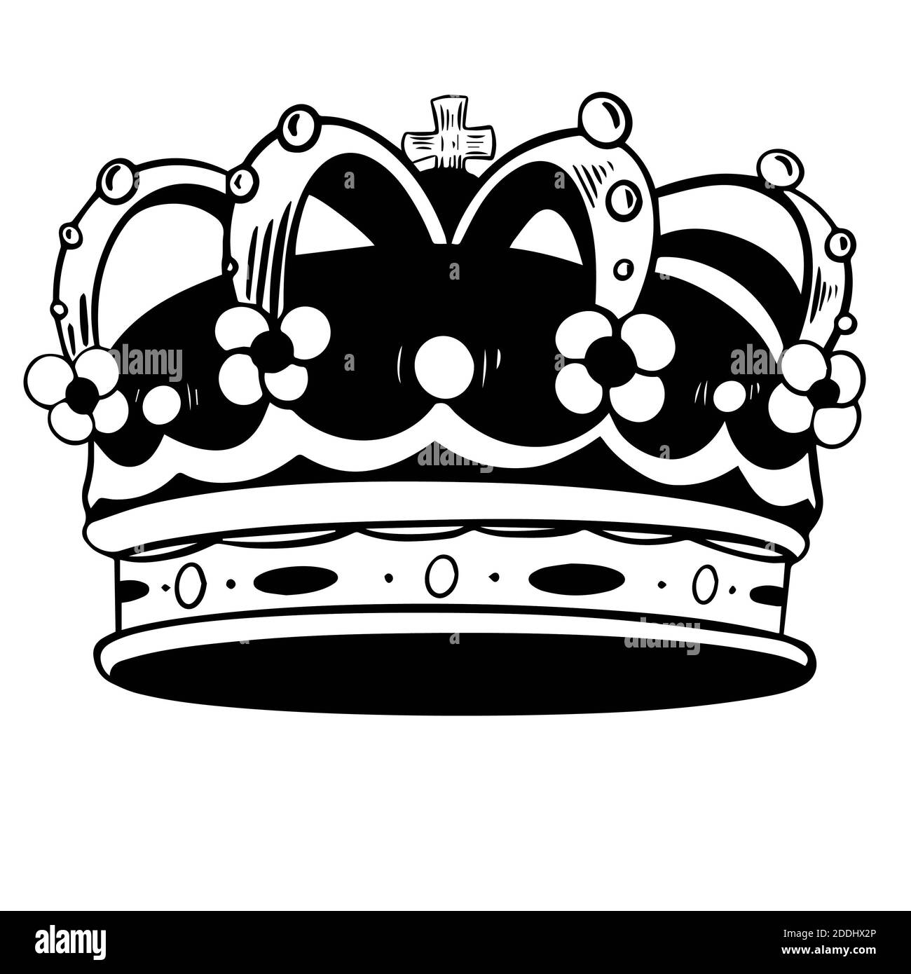 Silueta de corona dorada. Coronas reales, coronación rey y la reina de lujo  tiara siluetas iconos vector conjunto Imagen Vector de stock - Alamy