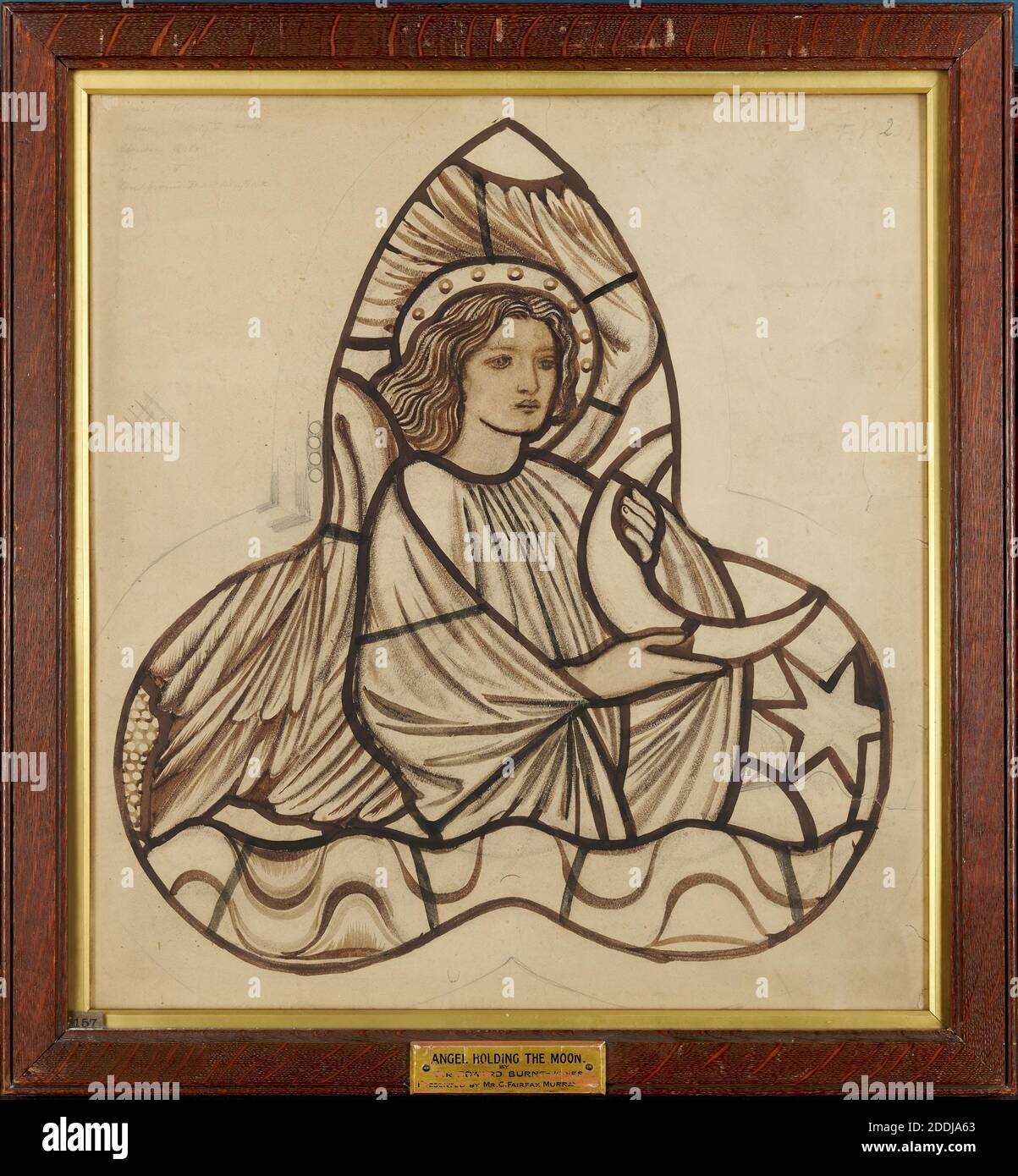 Angel Holding the Moon, 1862-3 Sir Edward Burne-Jones (), Diseño para la Iglesia de San Miguel y todos los Ángeles, Lyndhurst, New Forest, Movimiento artístico, Pre-Raphaelite, siglo XIX, tinta, lápiz, Ángel, Diseño, Angel Holding the Moon, 1862-3 Sir Edward Burne-Jones (), Diseño para la Iglesia de San Miguel y todos los Ángeles, Lyndhurst, New Forest, Movimiento artístico, Pre-Raphaelite, siglo XIX, tinta, lápiz, Ángel, Diseño,