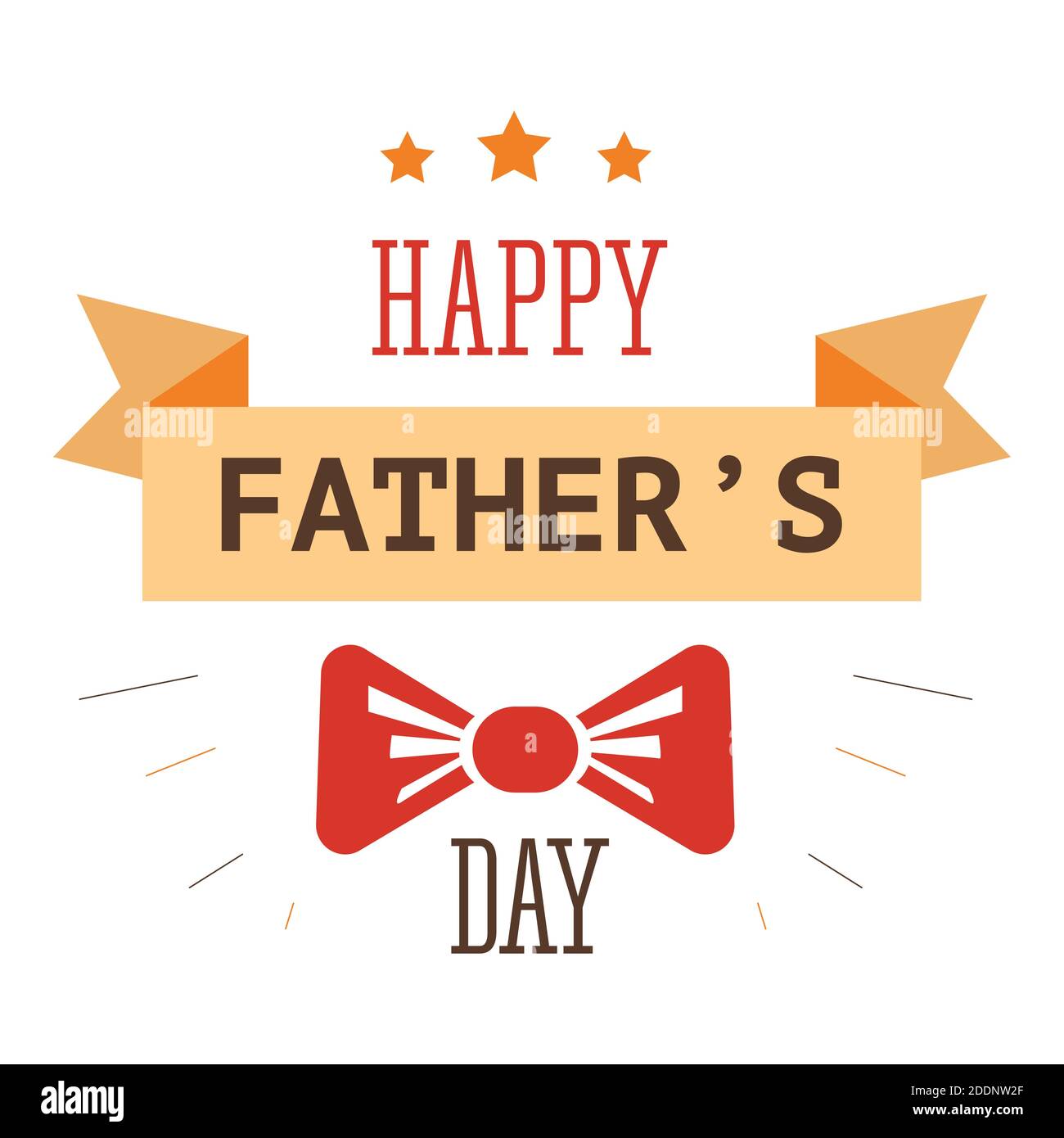 Download Padre día de fiesta icono aislado pajarita y cinta Imagen ...