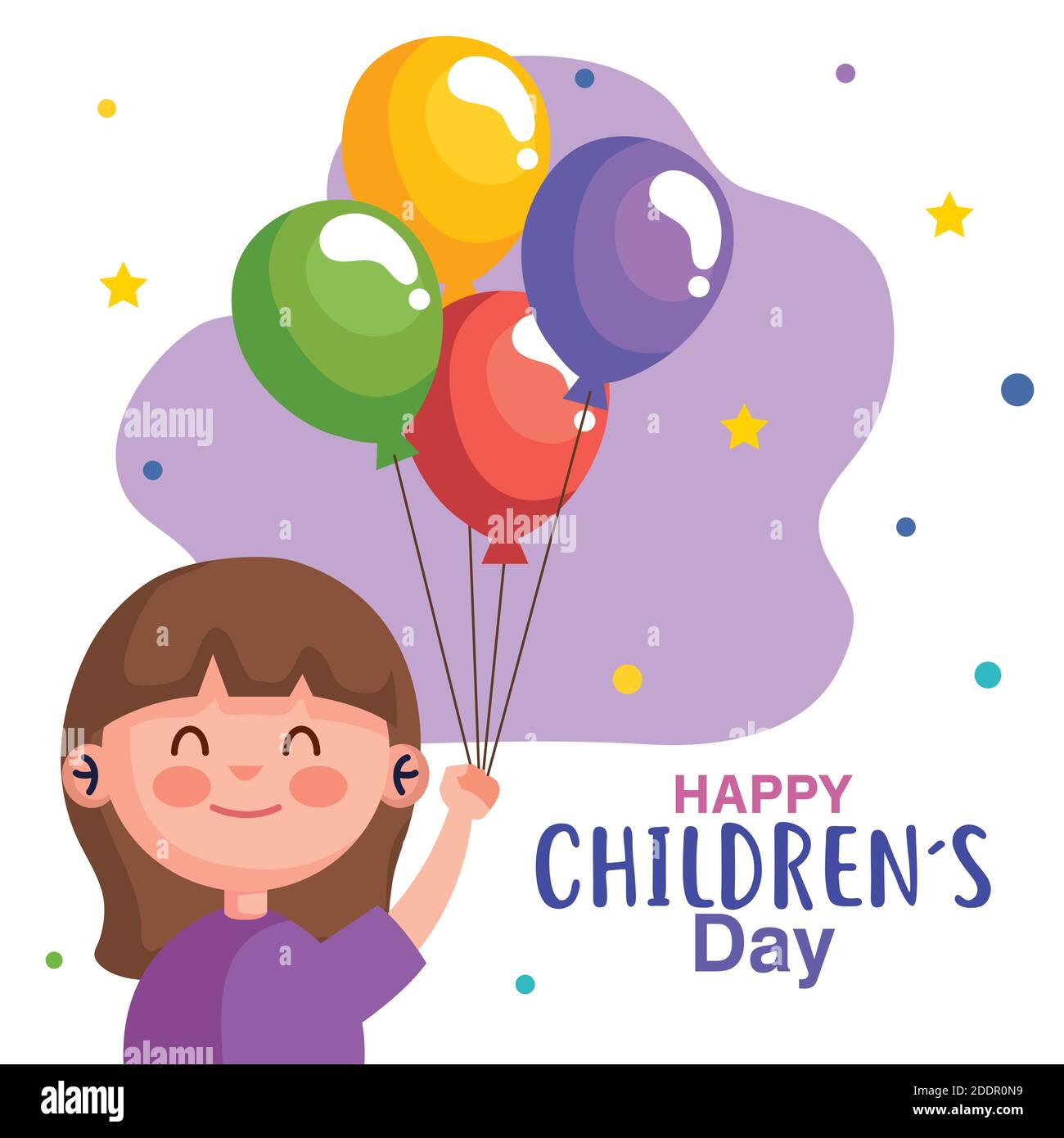 Feliz día de los niños con dibujos animados y globos vector diseño Imagen Vector de stock - Alamy Feliz día de los niños con dibujos animados y globos vector diseño Imagen Vector de stock - Alamy