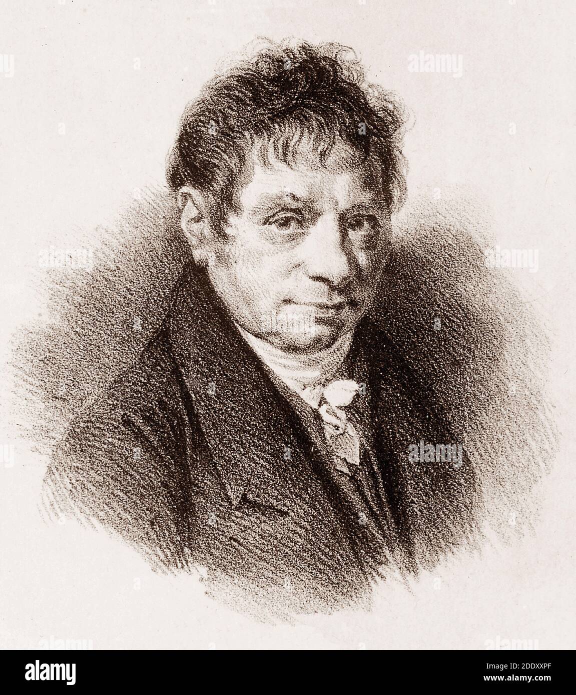 Retrato de Jean-Baptiste Say (1767 – 1832) Foto de stock