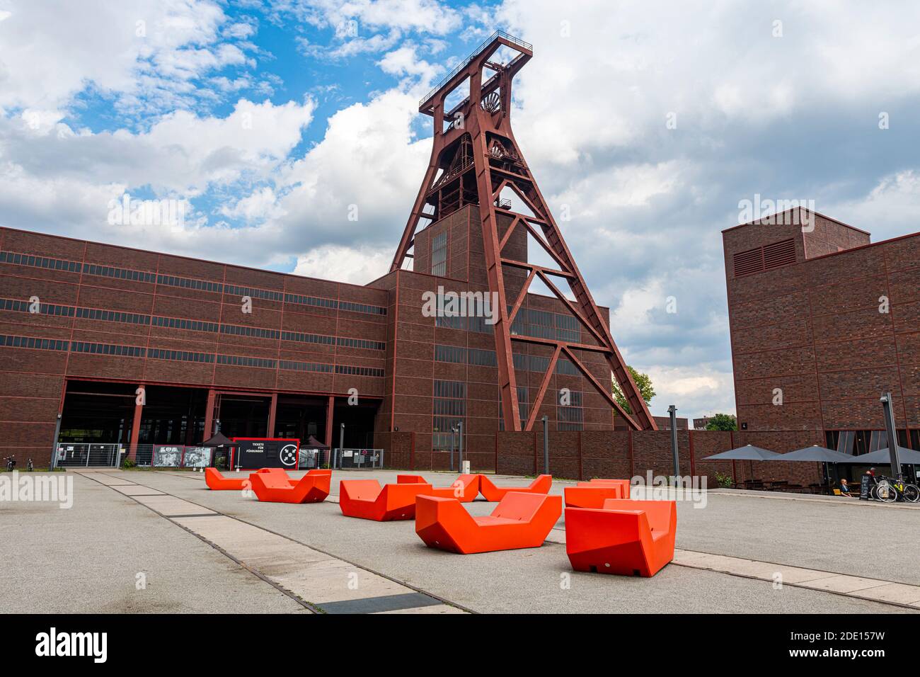 Eje 12, complejo industrial de minas de carbón de Zollverein, Patrimonio de la Humanidad de la UNESCO, Essen, Ruhr, Renania del Norte-Westfalia, Alemania, Europa Foto de stock