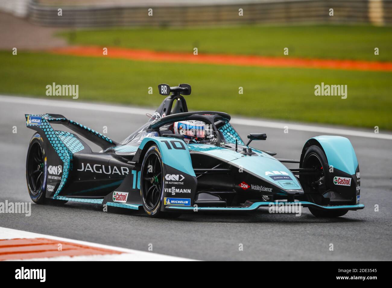 10 Bird Sam (gbr), Jaguar Racing, Jaguar I-Type 5, acción durante la prueba de pre-temporada de Valencia para el Campeonato Mundial de Fórmula E ABB FIA 2020-21, en el circuito Ricardo Tormo, del 28 de noviembre al 1 de diciembre de 2020 en Valencia, España - Foto Xavi Bonilla / DPPI / LM Foto de stock