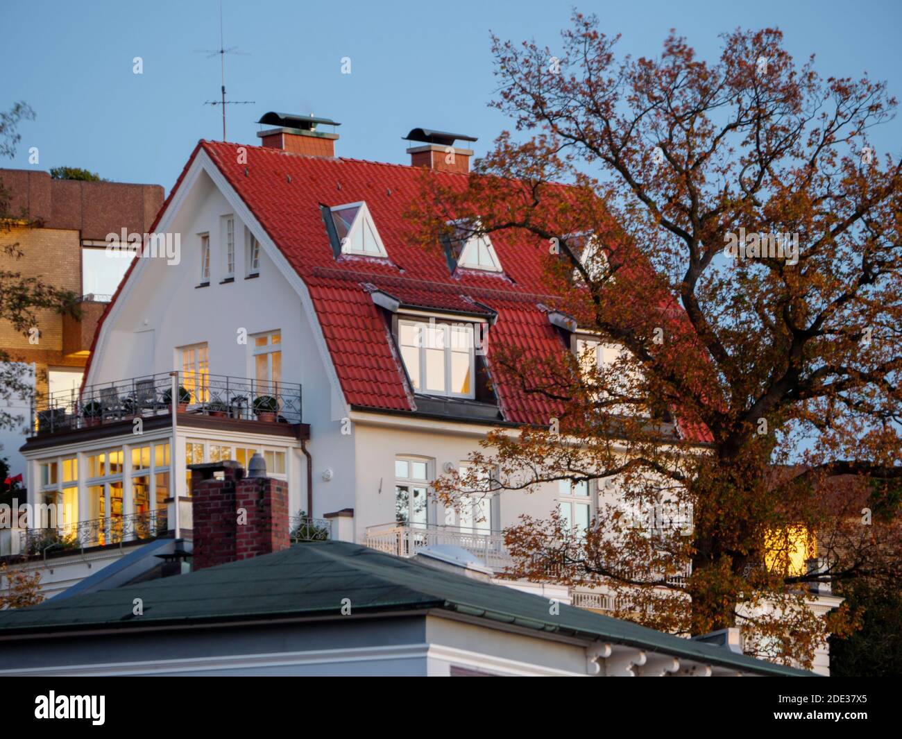 Treppenviertel en Hamburgo-Blankenese, Alemania, Europa Foto de stock