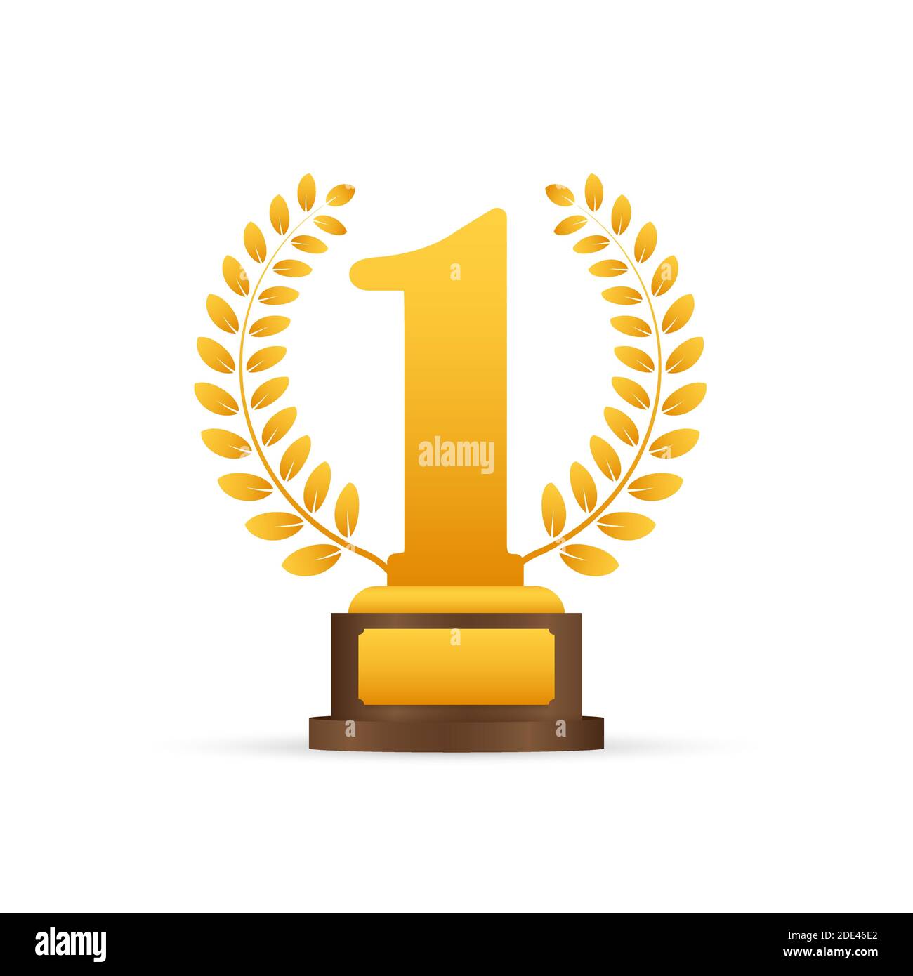 Laurel de oro para el primer lugar. Ilustración de stock vectorial Imagen Vector de stock Alamy