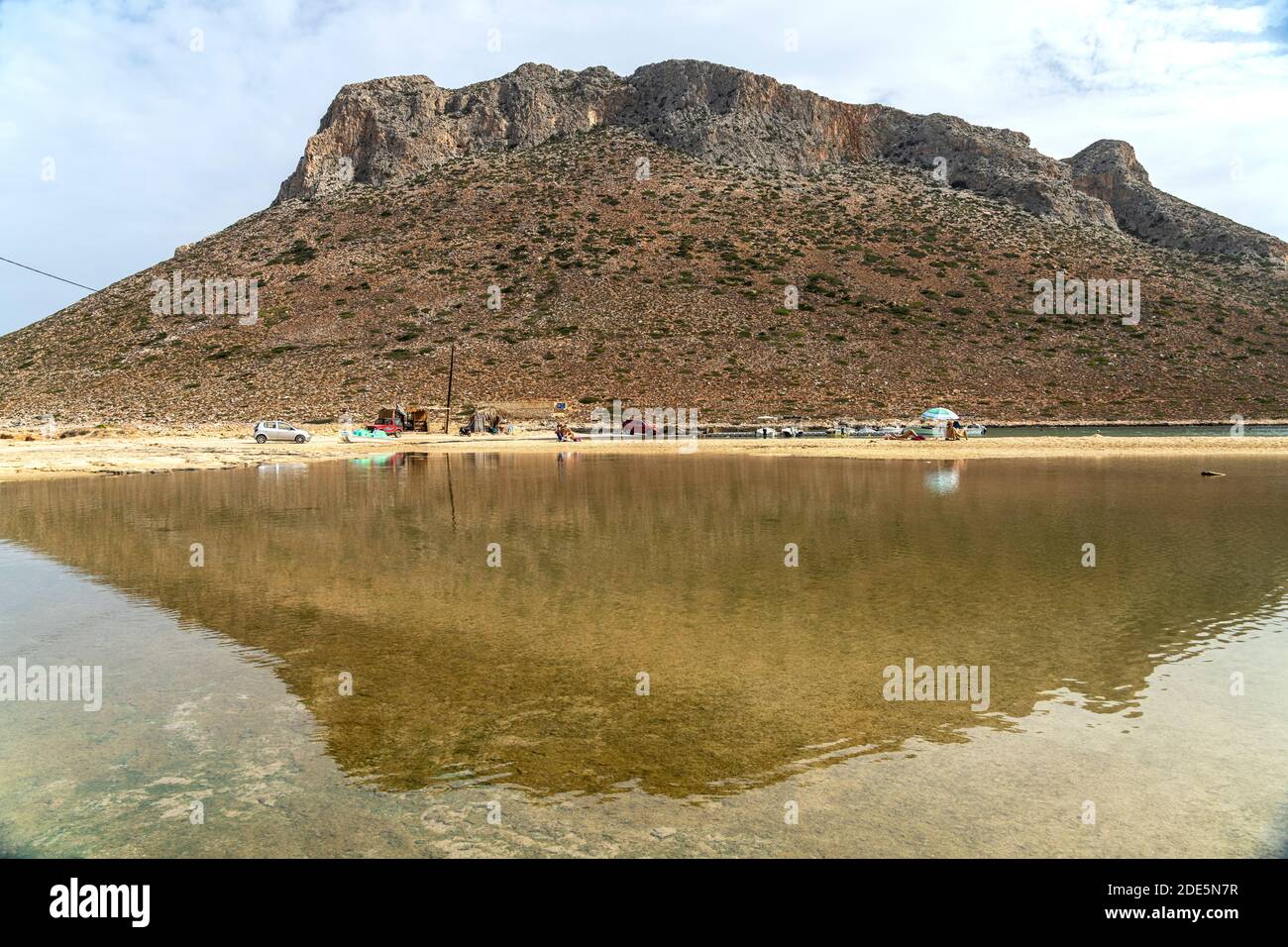 Strand von Stavros, bekannt durch den Film 'Alexis Zorbas' mit Anthony Quinn, Akrotiri Halbinsel, Chania, Kreta, Griechenland, Europa | Stavros be Foto de stock