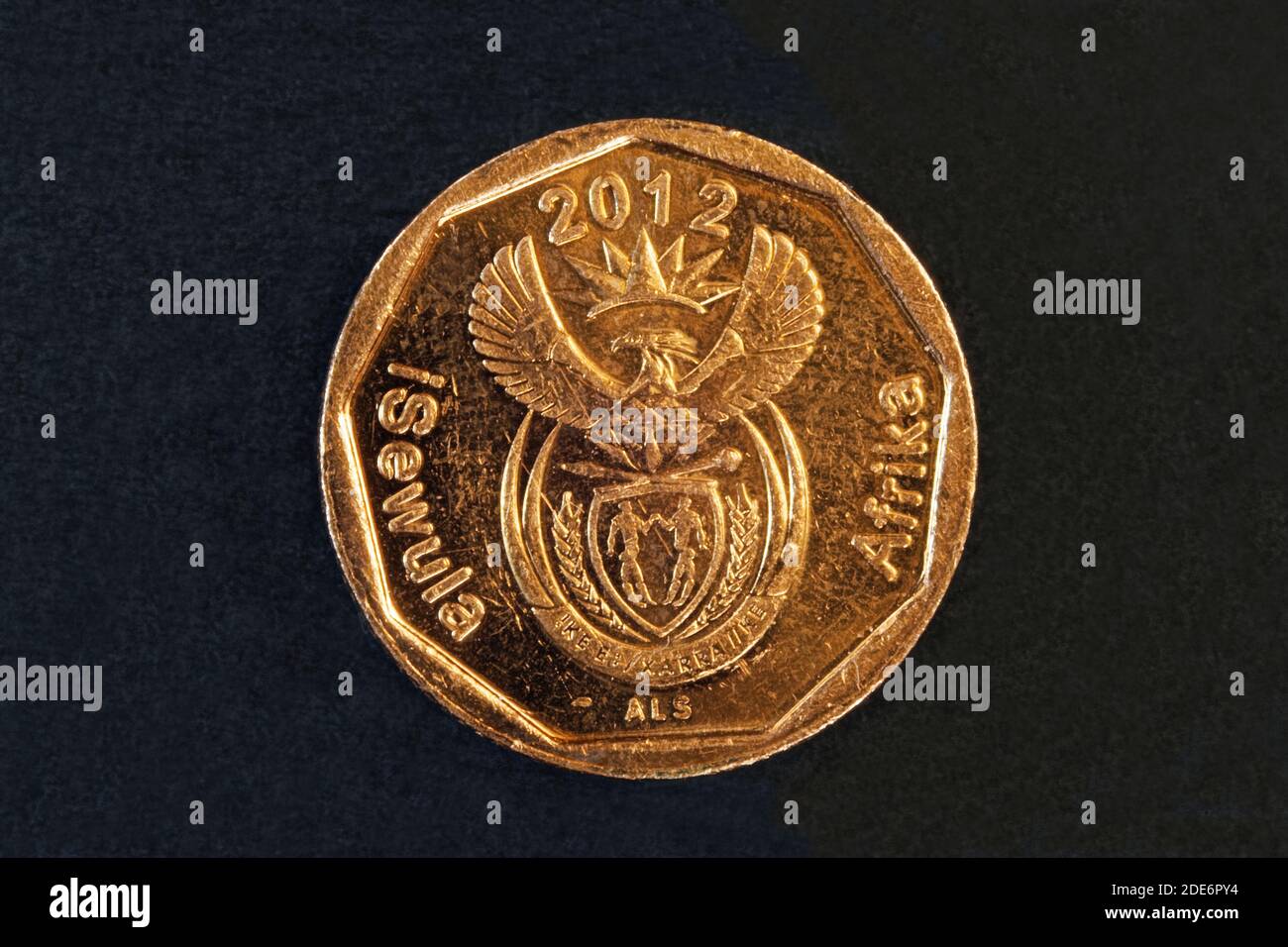 Monedas de foto,Sudáfrica, iNingizimu áfrica, 10 centavos, 2012, República de Sudáfrica Foto de stock