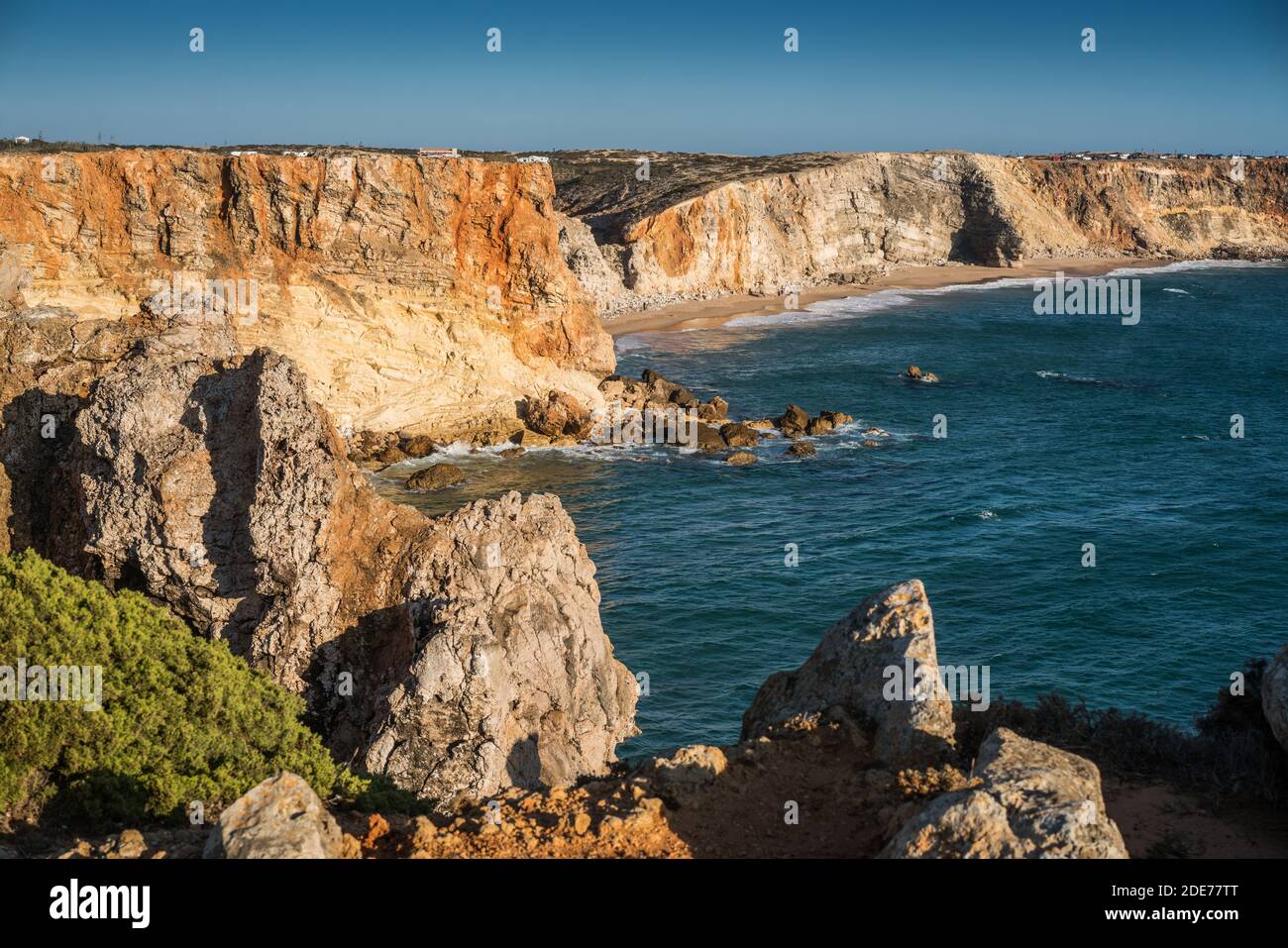 Costa atlántica cerca de las Azenhas do Mar, Portugal, Europa Foto de stock