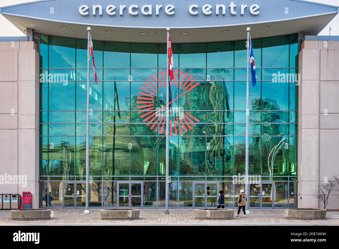La fachada del Centro Enercare en el recinto de Exposiciones. El edificio es utilizado por la exposición Nacional Canadiense y la Real Feria Agrícola de Invierno, AS Foto de stock