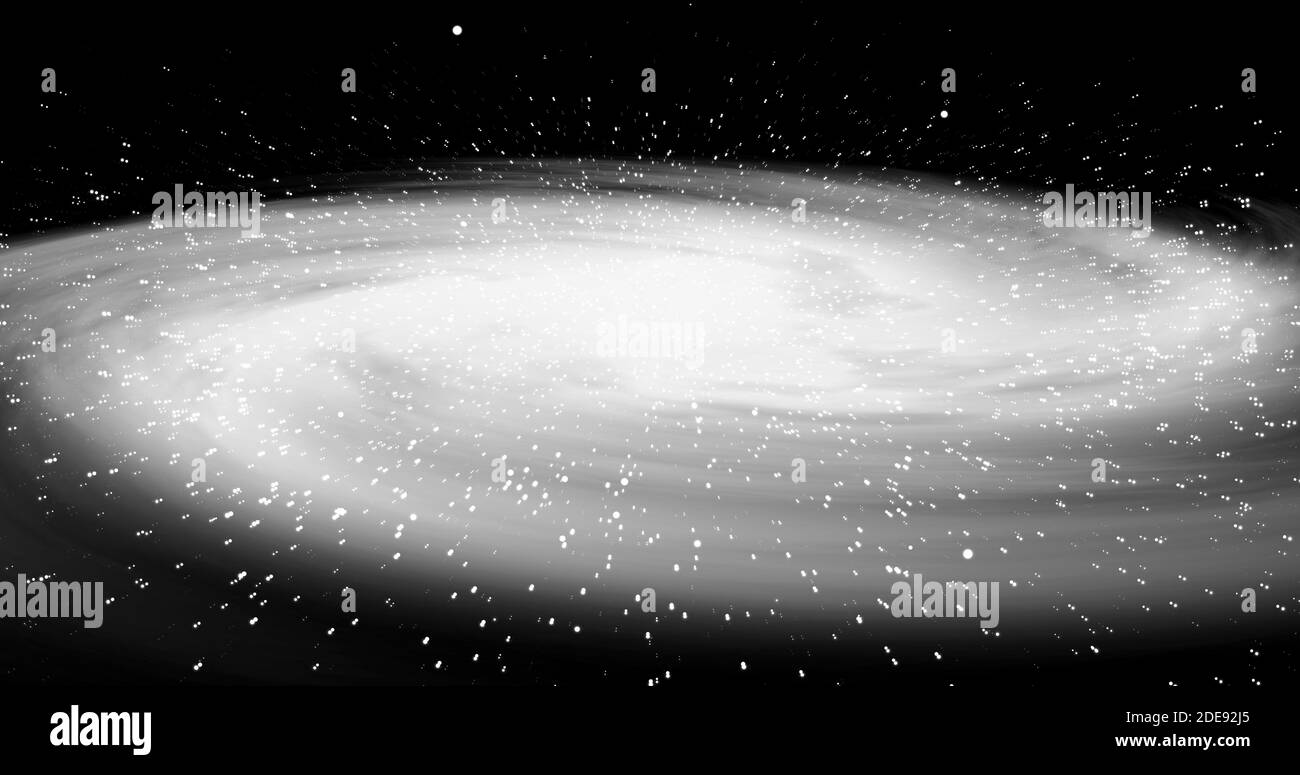 Galaxia con millones de estrellas. La galaxia de la vía Láctea contiene
