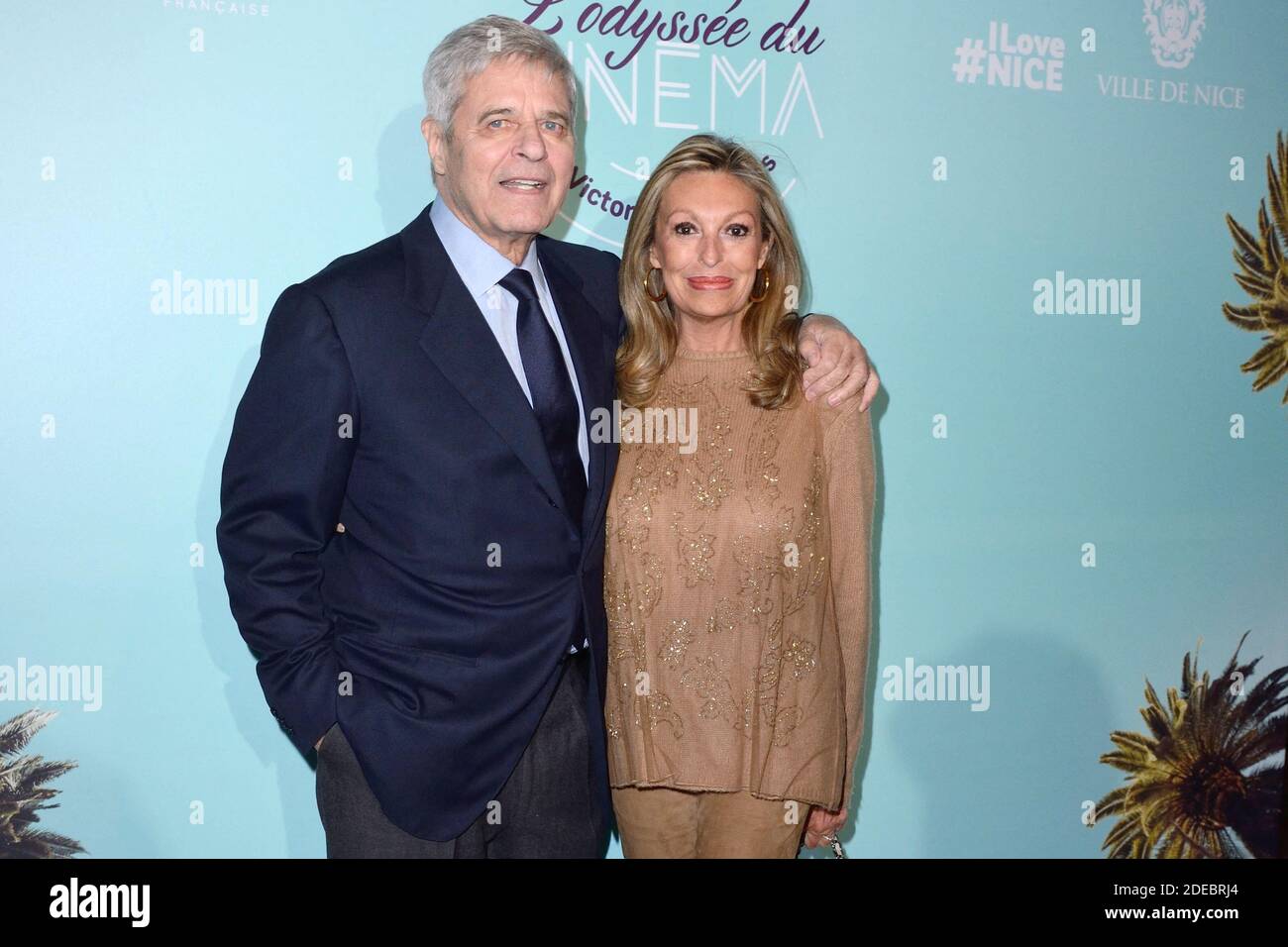 Jean Sorel et sa femme Anna Maria Ferrero assistent a l'Ouverture du