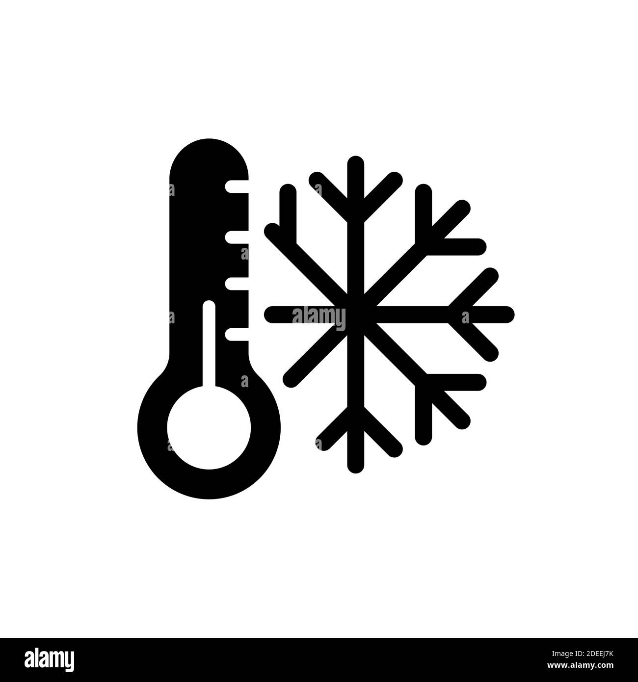 Termómetro y copo de nieve vector glifo icono.Termómetro frío. Señal de  invierno. Símbolo gráfico para el diseño de sitios web de viajes y turismo  y aplicaciones, logotipo, aplicación, interfaz de usuario Imagen