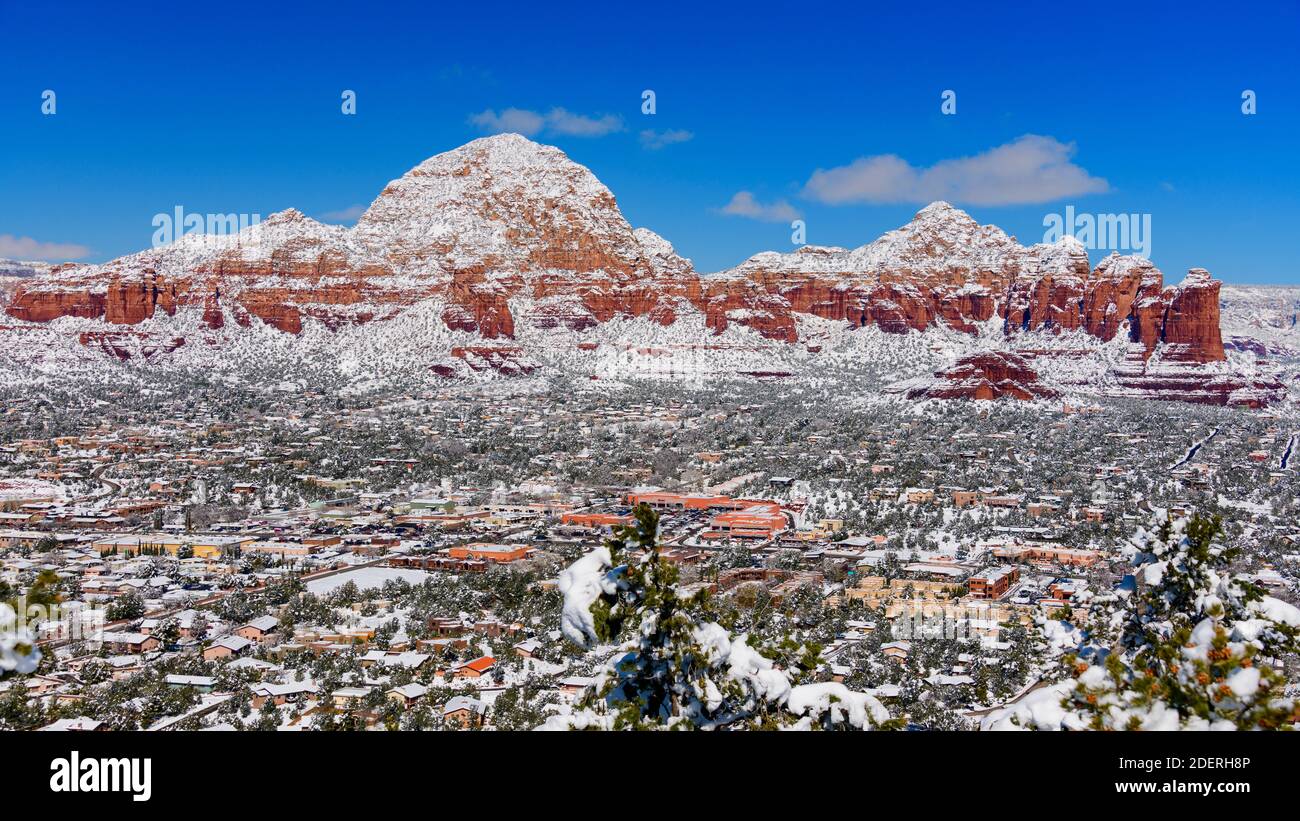 Invierno en Sedona, Arizona, Estados Unidos. Foto de stock